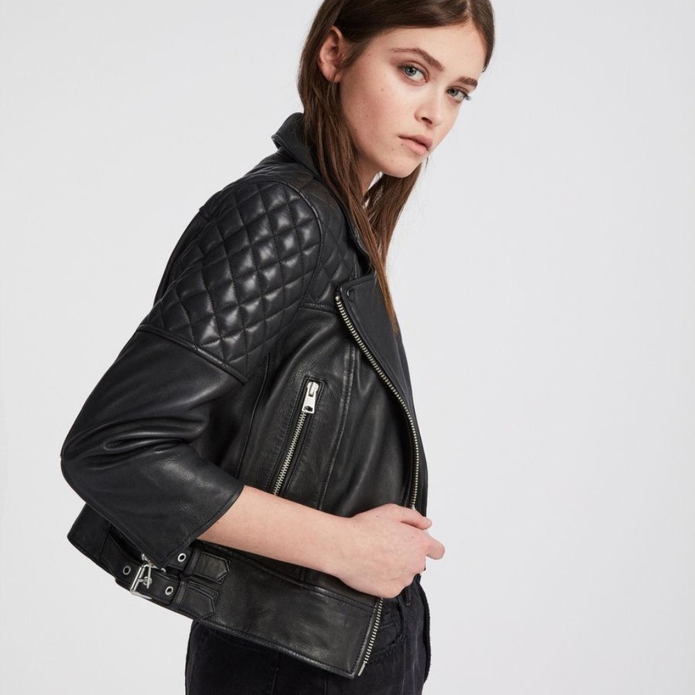 ALLSAINTS Beattie Leather Biker Jacket